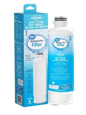 Great Value Replacement Water Filter for Samsung Fridge DA97-17376B, 02164 -...